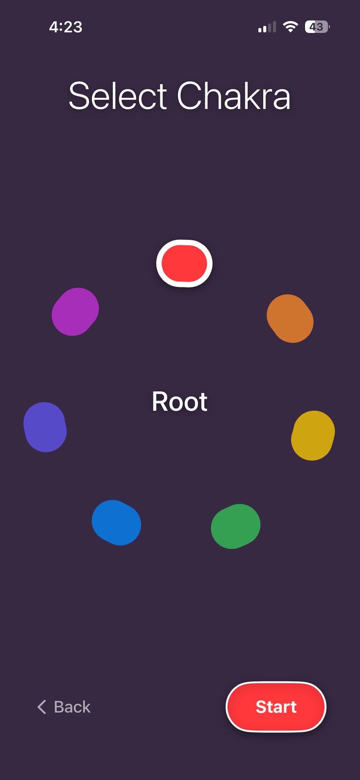 Chakra Tone Selection